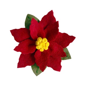 PDF Pattern & Tutorial: Felt Flower Pattern - Poinsettia - Christmas Flower Ornament -  Cricut - Silhouette - "The Henley"