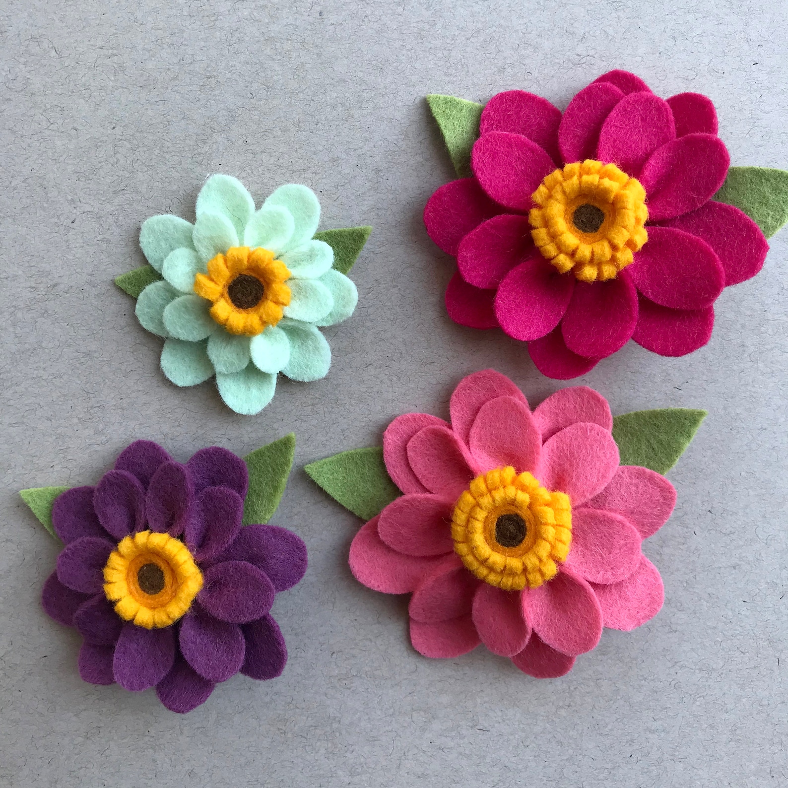 PDF Pattern & Tutorial: Felt Flower Pattern With Rounded - Etsy