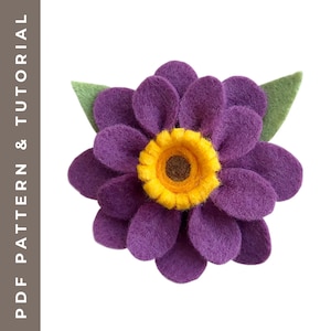 Patroon Leuke Vilten Bloem DIY Vilt Bloemblaadje Bloem Ambachtelijke Tutorial voor Meisjes Haarspeldjes Grillige Handgemaakte Cadeaus voor Meisjes