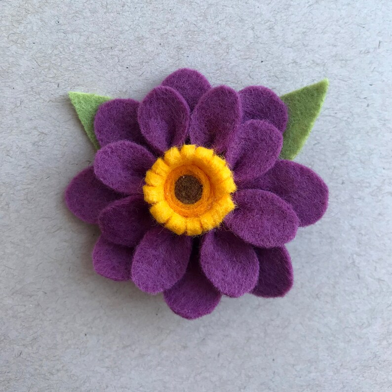 PDF Pattern & Tutorial Felt Flower Pattern With Rounded Petals and