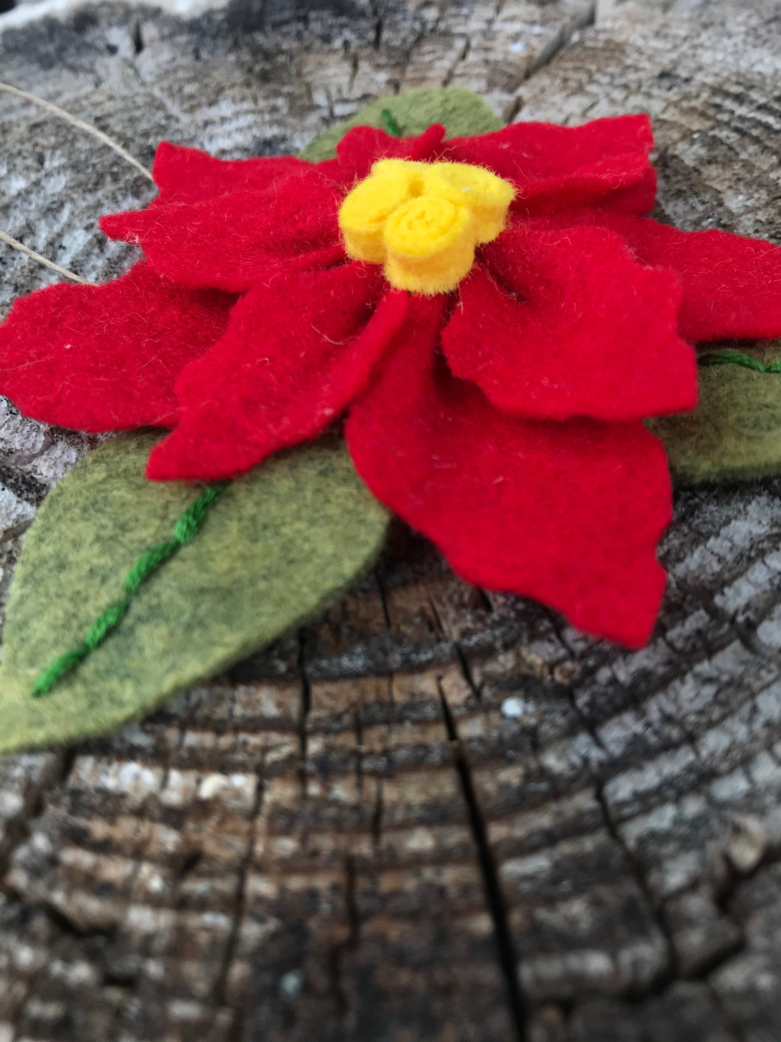 Pdf Pattern Tutorial Felt Flower Pattern Poinsettia Christmas Flower