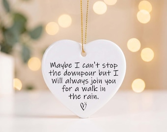 Best Friend Ornament, Friendship Quote Christmas Ornament, Meaningful Bestie Gift, Supportive Gift For Friend