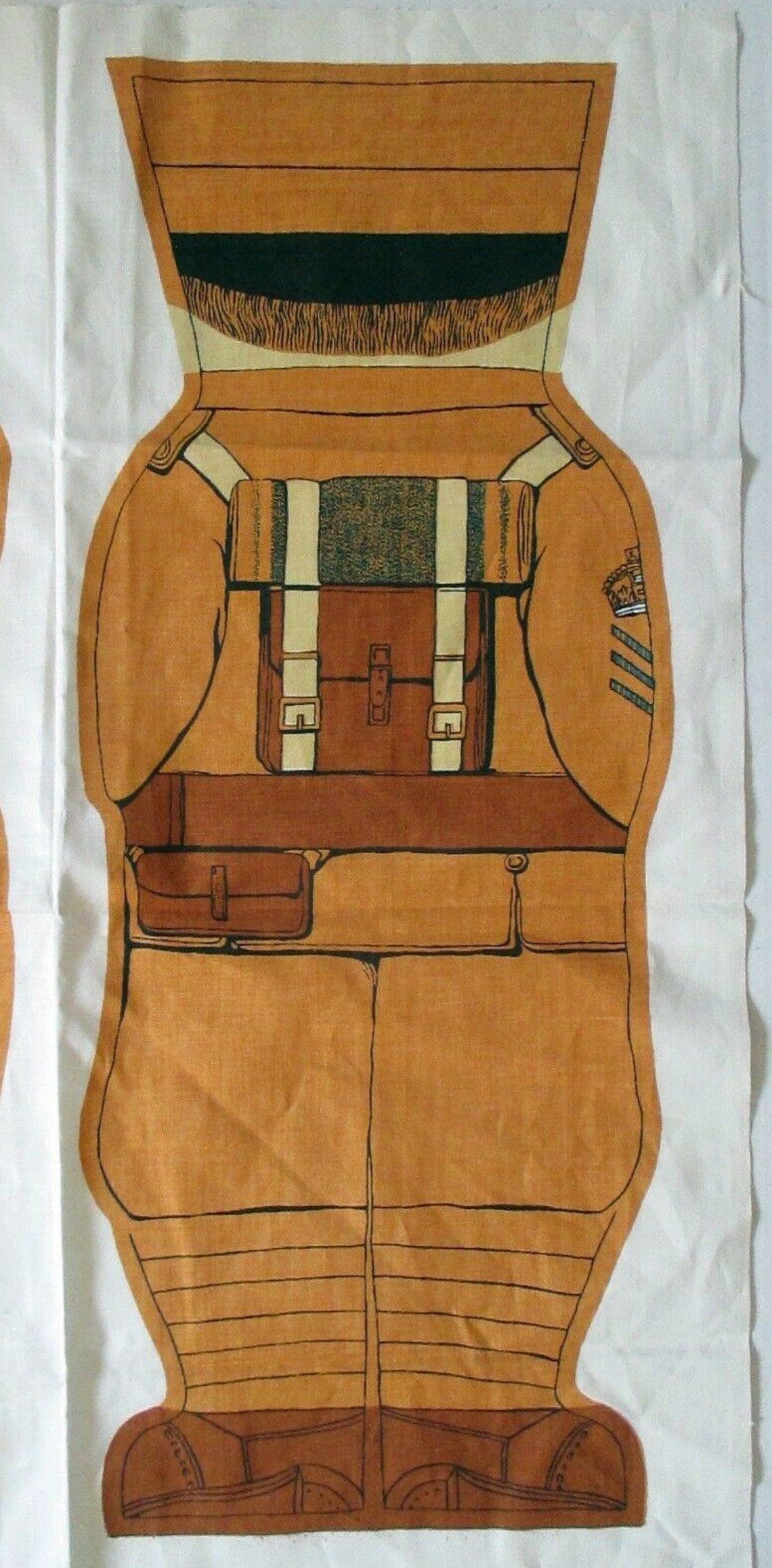 WWI 1915 Soldier Rag Doll No. 3 Hulbert Fabrics Cloth Rag Doll Etsy