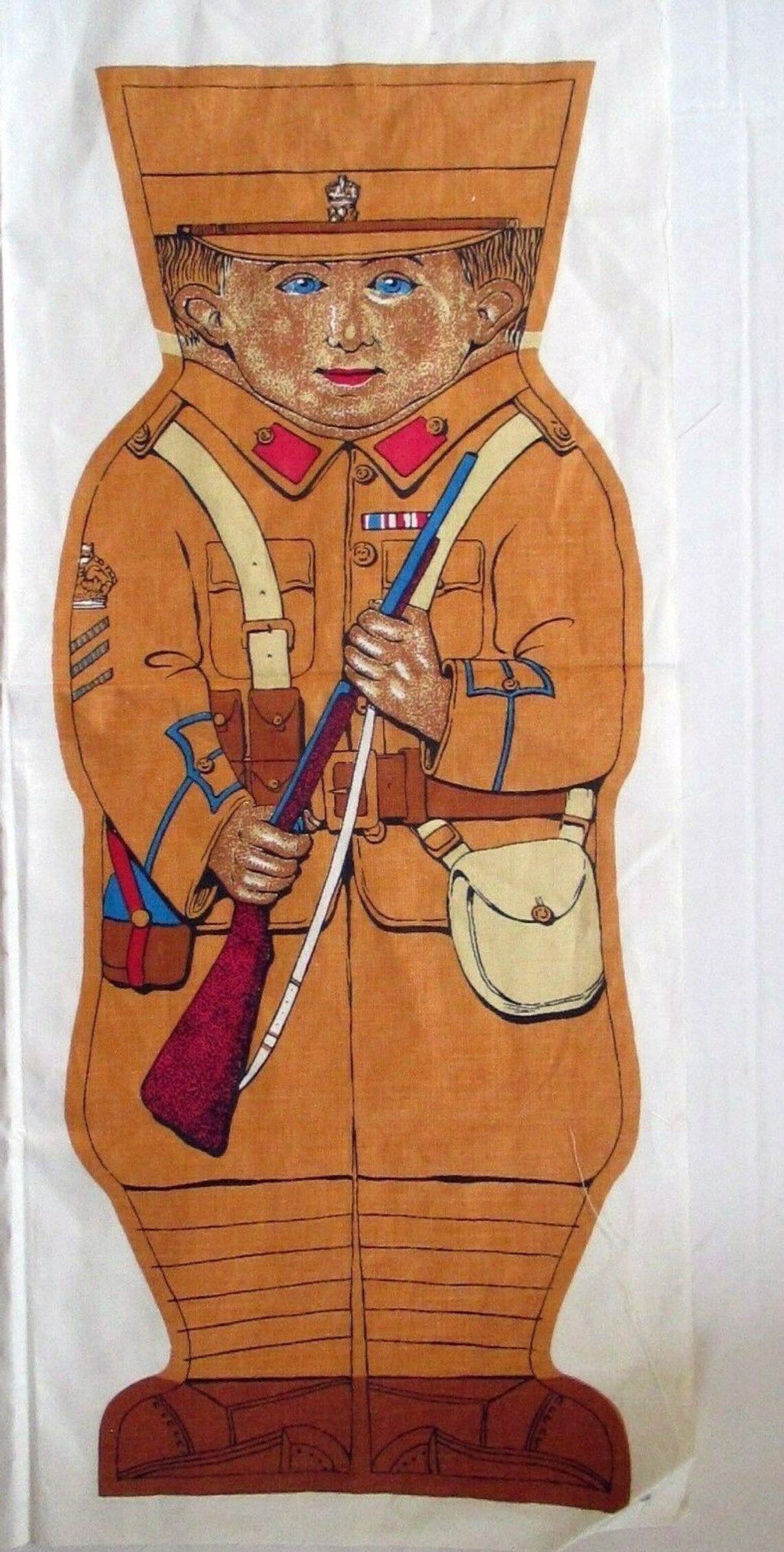 WWI 1915 Soldier Rag Doll No. 3 Hulbert Fabrics Cloth Rag Doll Etsy