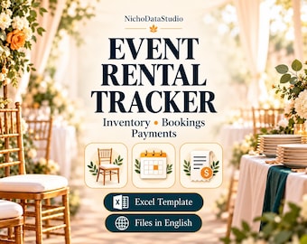 Control de inventario y reservas para alquiler de eventos en Excel