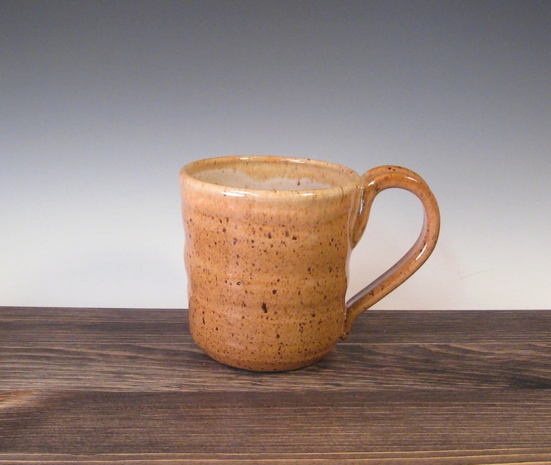 Mug white and tan with speckled clay image 1