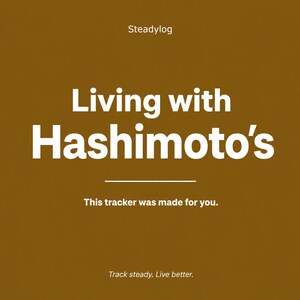Registro de síntomas tiroideos / Registro de síntomas de tiroiditis de Hashimoto / Diario de análisis y dosificación / Descarga instantánea en formato A4
