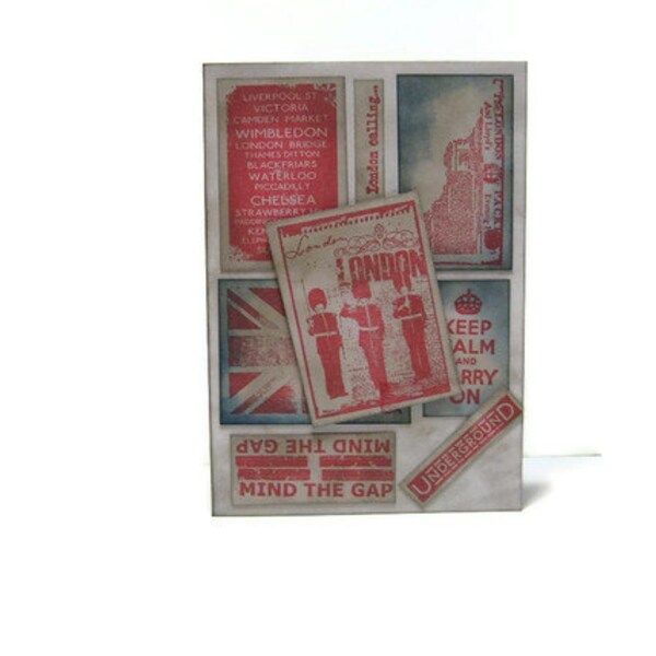 ON SALE Jubilee Collage Card, Blank
