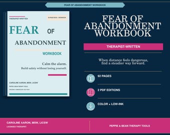 Therapist-Written Fear of Abandonment Workbook | Relationship Anxiety Tools (PDF Download)m