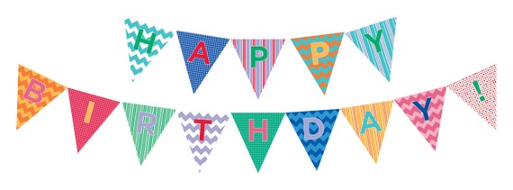 Items similar to Happy Birthday Banner on Etsy