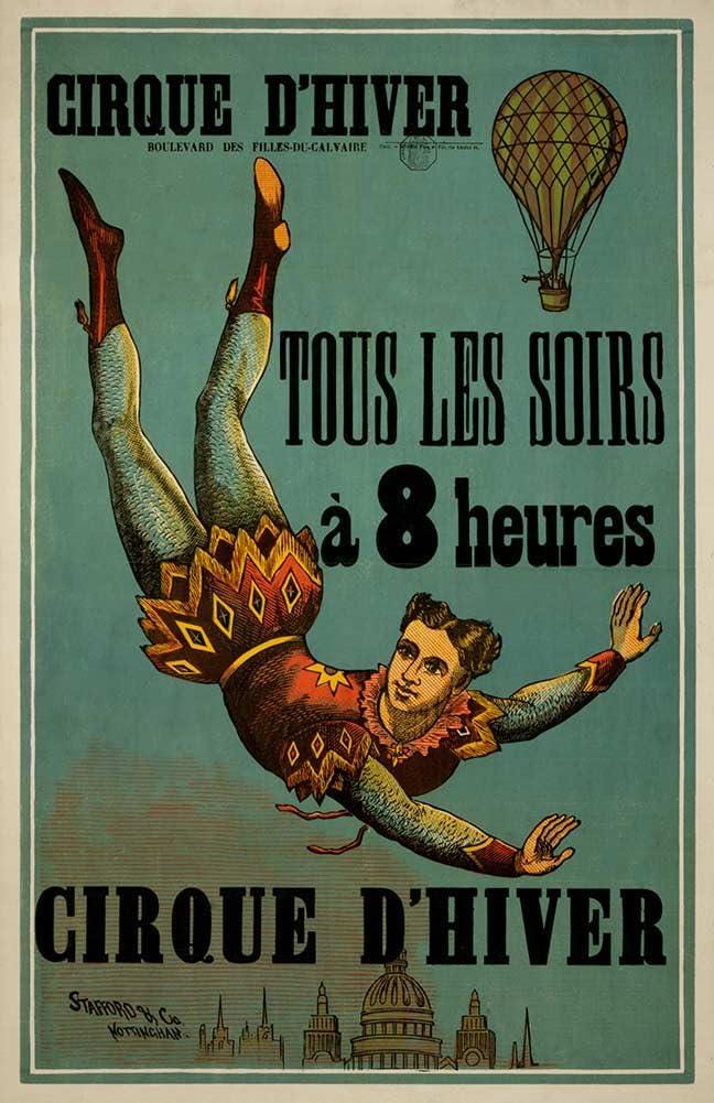 ヴィンテージ フランス サーカス ポスター コレクション 6 枚セット