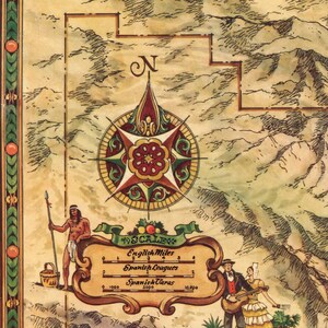 Old Spanish and Mexican Ranchos Map of Ventura County, California by ...