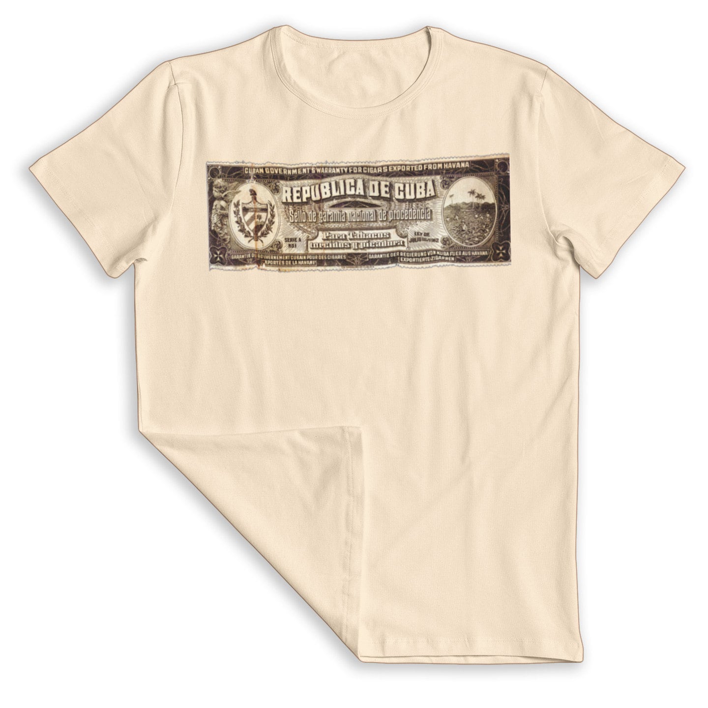 Vintage Cigar Warranty Seal - Afficianado Certificate Label T-shirt