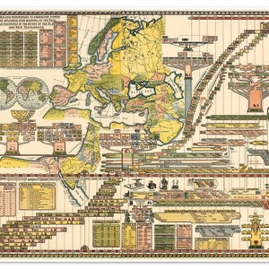 Genealogische chronologisch und geografisch Karte | Geschichte des Altertums von Adam bis Jesus Christus | Histo Map Map Print Poster um 1887