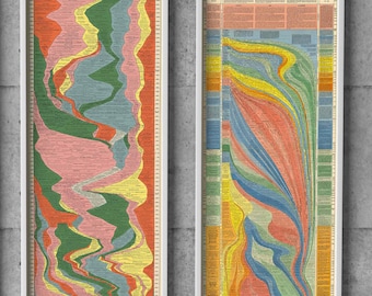Histomap of Evolution & World History - set of 2 (two) Historical Timelines | Time Line Art Print Wall Decor