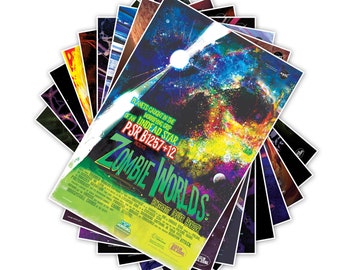 Complete Set of Nine (9) NASA JPL's (Jet Propulsion Lab) Galaxy of Horrors Space Travel Print Art Posters