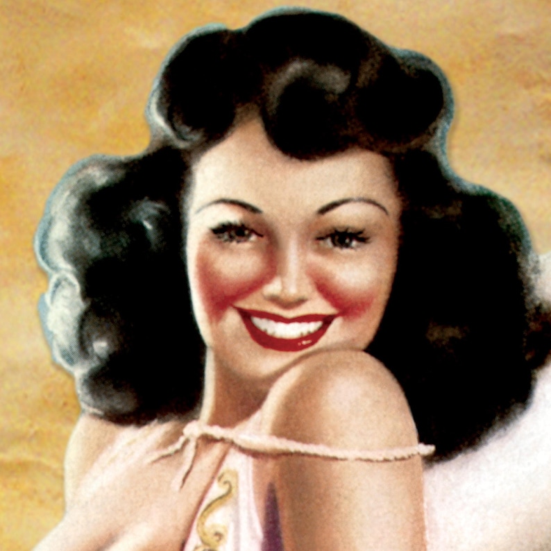 Pinup Rodeo HAPPY TRAILS Visit Texas | Cowgirl Pinup Travel Print Rodeo ...