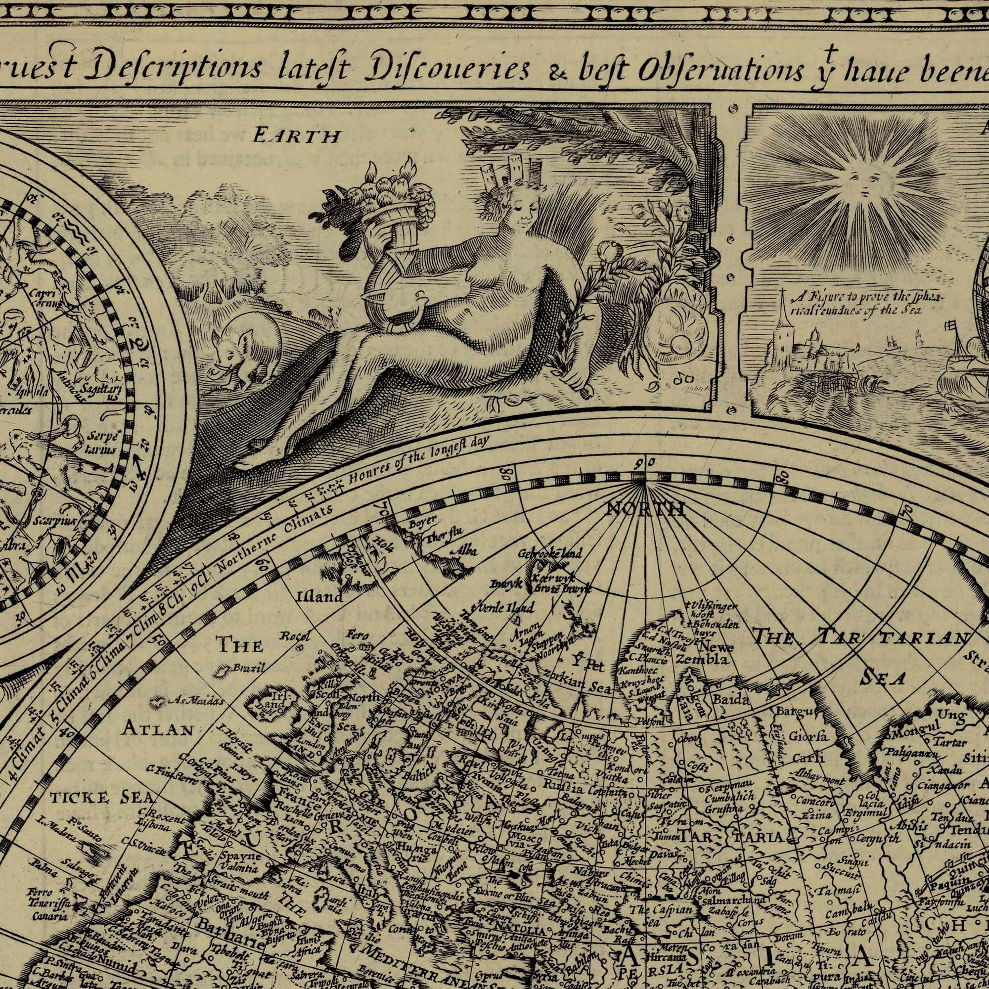 ジョン・スピード作 1626年頃のヴィンテージ世界地図 | アンティーク