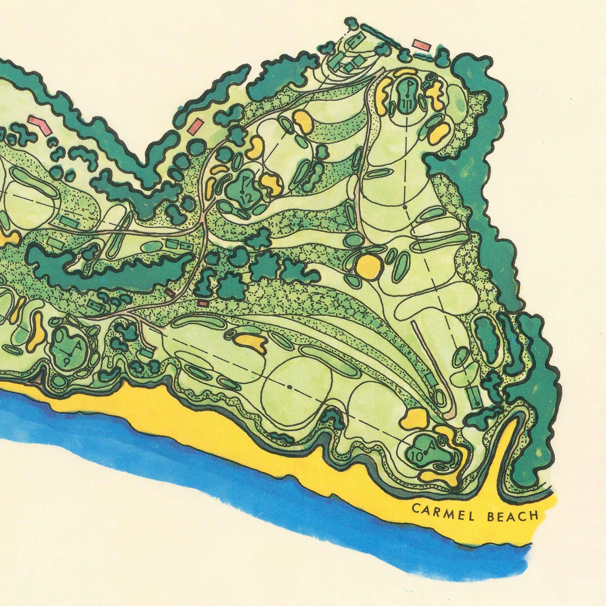 歴史地図 | ペブルビーチ・リンクス・ゴルフコース | デルモンテ