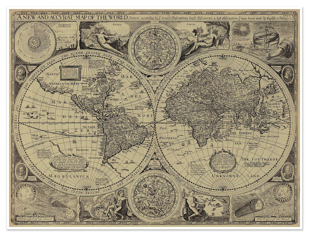 大型作品　西洋古地図　1676年 J. Speed「Lyncolne」 il_1080xN.7076807286_ax6i.jpg