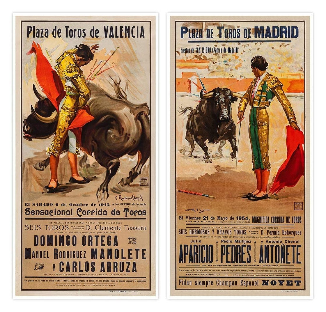 Tirage Vintage Albuminé - Espagne, Madrid, Corrida à La Plaza De Toros De Carabanchel - Circa 1900 - 7x11 Cm