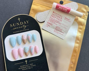 Oh Baby Short Almond Press On Nail set
