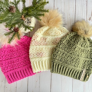Crochet Warm Hugs Beanie PATTERN (Digital Pattern)
