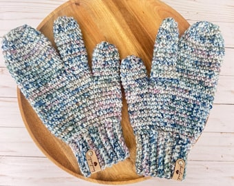 Patrón de mitón marciano de crochet: Guantes de 3 dedos (Descarga digital)