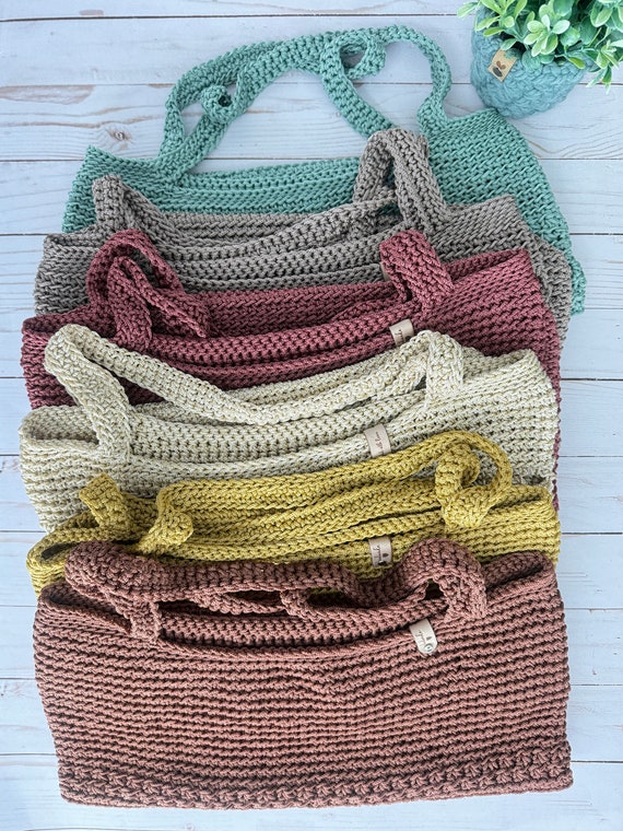 U-K Borsa estiva all'uncinetto, borsa da spiaggia, borsa fatta a mano, borsa per la spesa da donna, borsa messenger Bag 1 pezzo creativo e utile, utile e pratico