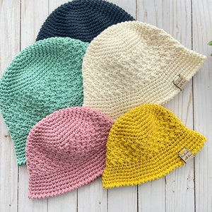 Suzette Mini Me Bucket hat crochet hat PATTERN bucket hat image 5