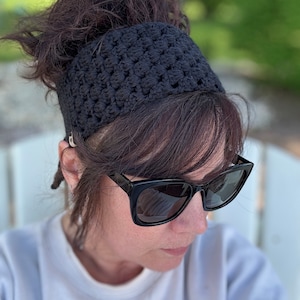 Crochet Boho Granny Headband PATTERN (Digital Download)