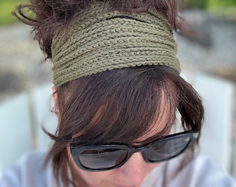 PATROON gehaakte boho-hoofdband: eenvoudige headwrap (digitaal bestand)