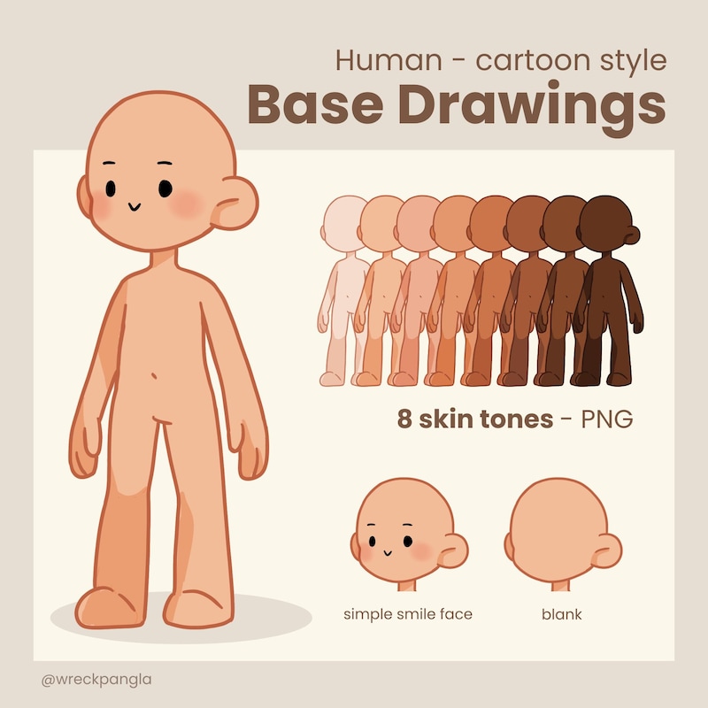 Chibi Body Base Png - Etsy