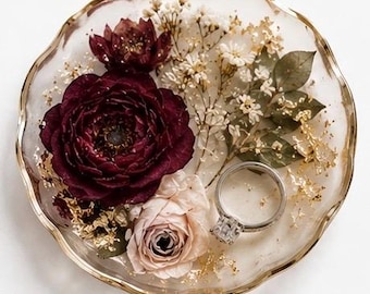 Bloemen aandenken sieraden schaaltje