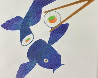Sushi Koi Fisch