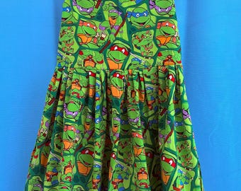 Cowabunga Mädchen Kleid, Ärmellos
