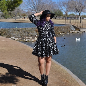 Moon and stars print dress online