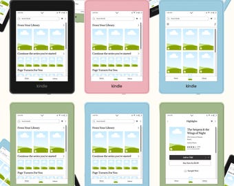 Modelli Canva Kindle Girlie per Bookstagram / Screenshot Instagram modificabili / Pacchetto di contenuti Bookstagram / Oltre 40 slide