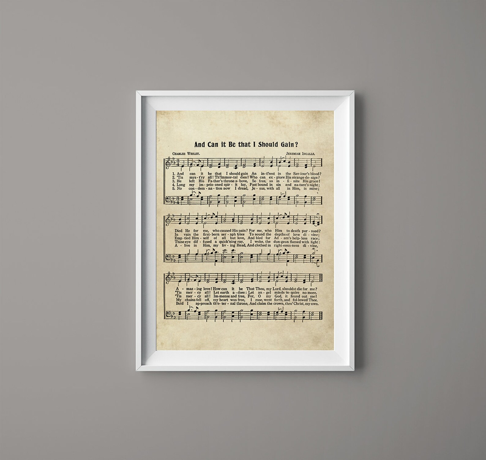 And Can It Be That I Should Gain Hymn Print Sheet Music Art Etsy And can it be that i should gain hymn print sheet music art etsy