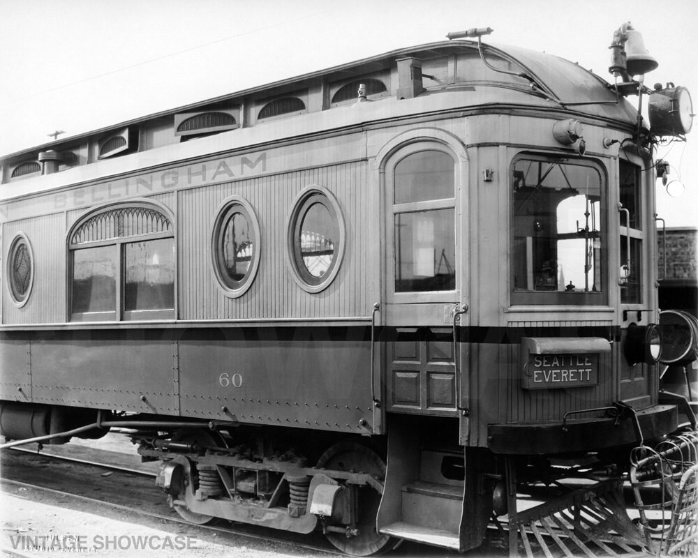 Vintage Photo Seattle Everett Street Car Puget Sound - Etsy