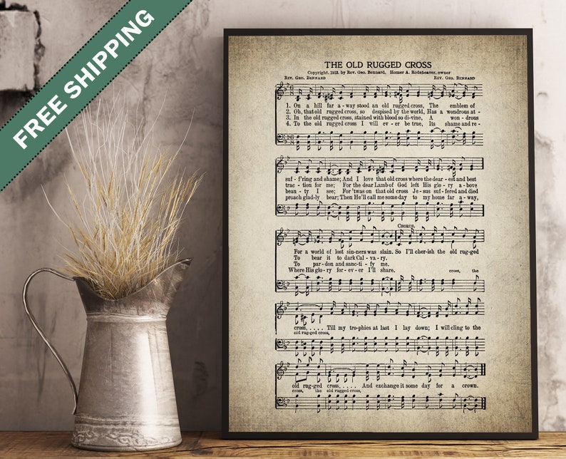 The Previous Rugged Cross Hymn Print - Sheet Tunes Artwork - Hymn Artwork - Hymnal Sheet - Wall Artwork -Household Decor - Songs Sheet - Print - #HYMN-P-013 picture about Old Rugged Cross Printable Sheet Music referred to as The Outdated Rugged Cross Hymn Print - Sheet Tunes Artwork - Hymn Artwork - Hymnal Sheet - Wall Artwork -House Decor - Tunes Sheet - Print - #HYMN-P-013