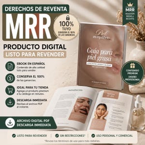 Ebook MRR en Español | Guía para Piel Grasa | Digitales Produkt für Revender | Master-Weiterverkaufsrechte | PDF herunterladen