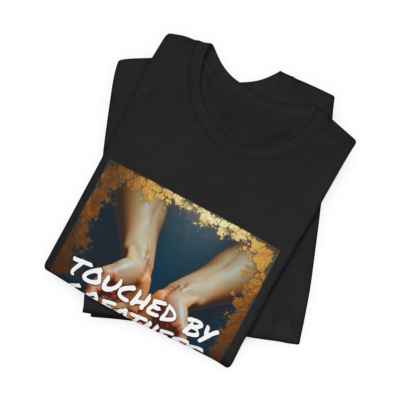 Funny Sarcastic T-Shirt, Touched by Greatness Smudged Actually, Ironic Streetwear Dark Humor Gift image 3