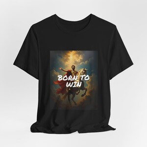 Funny Motivational T-Shirt, Born to Win Lost Again, Ironic Streetwear Meme Gift for Him zdjęcie 4