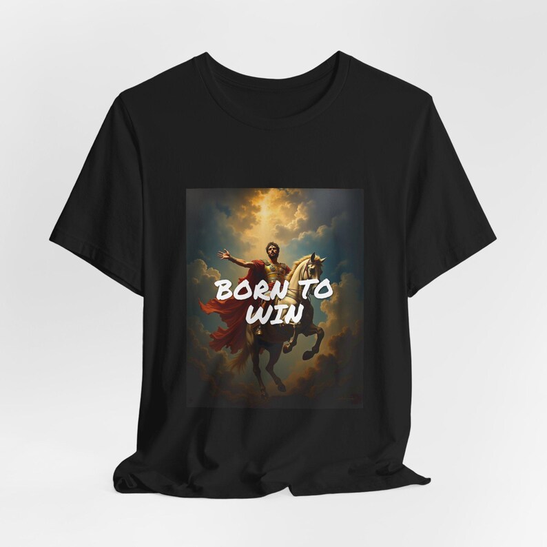 Funny Motivational T-Shirt, Born to Win Lost Again, Ironic Streetwear Meme Gift for Him zdjęcie 4