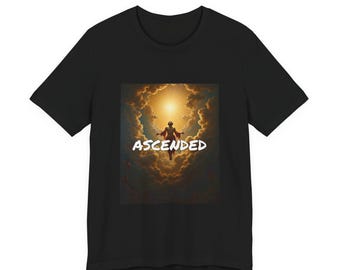 Funny Existential T-Shirt, Ascended Tripped on the Stairs, Ironic Streetwear Dark Humor Gift