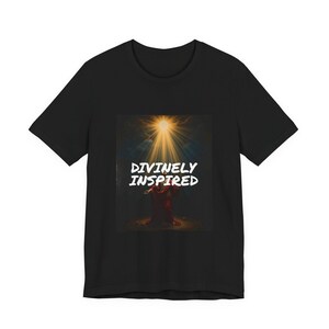 Funny Artist T-Shirt, Divinely Inspired Autocorrected, Ironic Streetwear Dark Humor Gift Bild 1