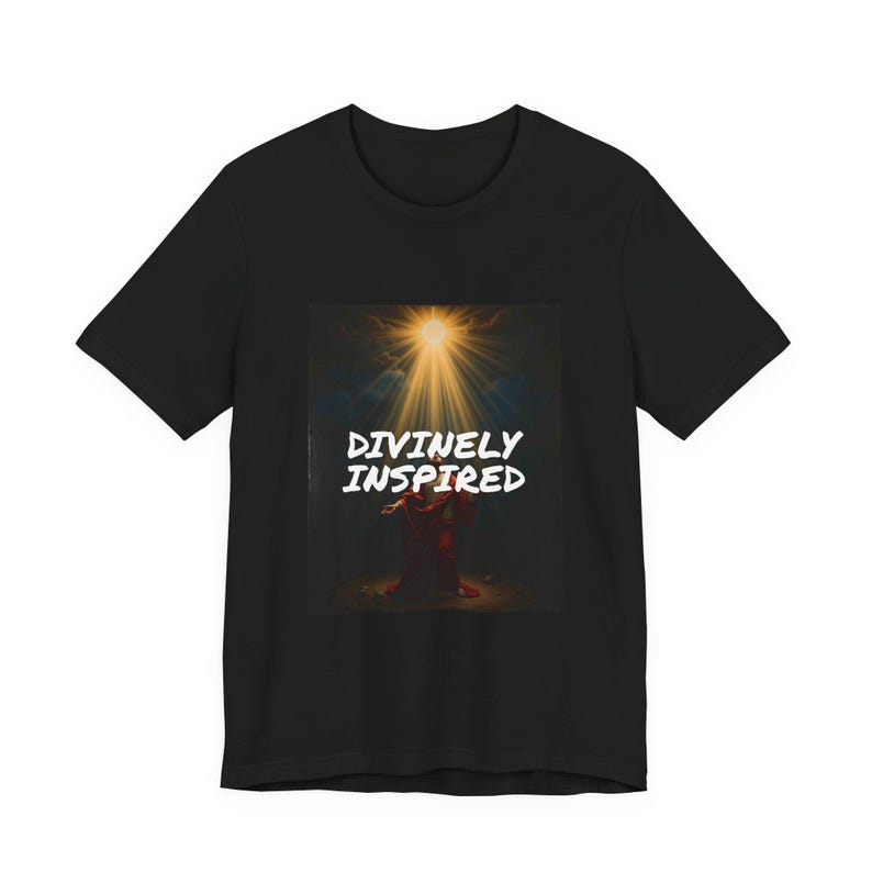 Funny Artist T-Shirt, Divinely Inspired Autocorrected, Ironic Streetwear Dark Humor Gift Bild 1