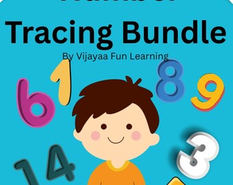 1-100 Number Tracing Bundle | Preschool Math Printable  | Home school Activity | Digital Download