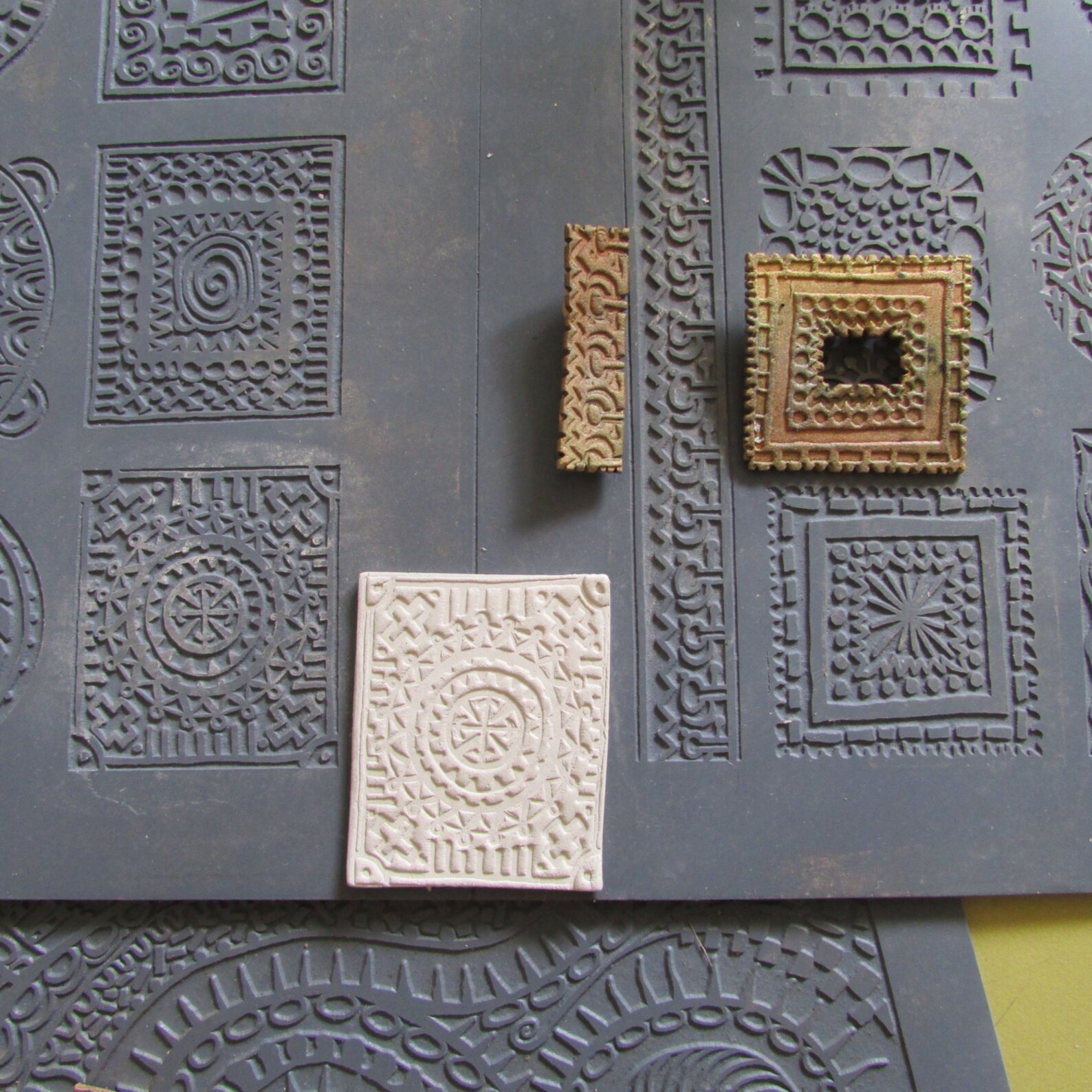 Texture Plate, for Metal Clay / Polymer Clay, frames SMALL A3 Original